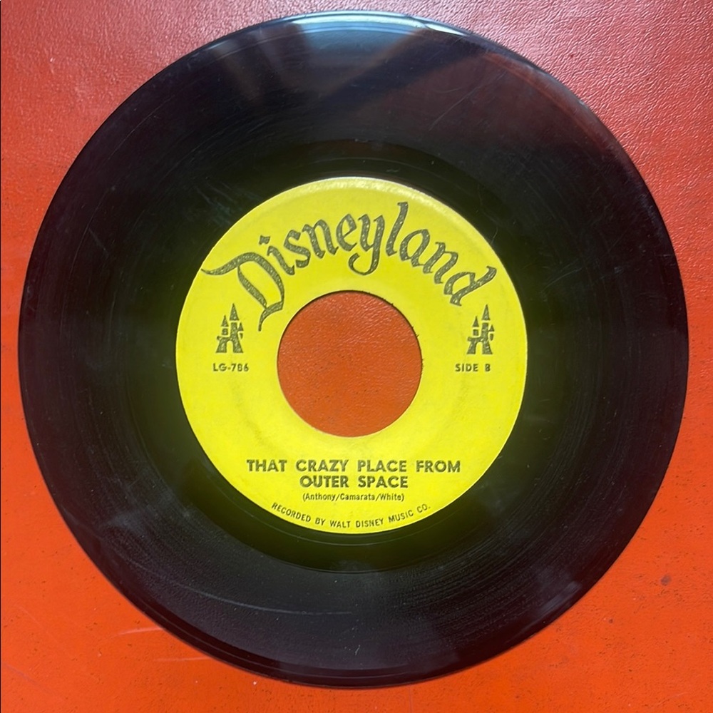 Disneyland Vinyl Record 45 rpm